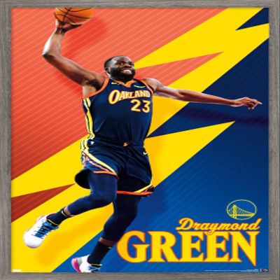 Trends International NBA Golden State Warriors - Draymond Green 21 Wall Poster, 22.375" x 34", Barnwood Framed Version