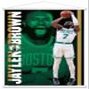 Trends International NBA Boston Celtics - Jaylen Brown 21 Wall Poster, 22.375" x 34", Premium Print and White Hanger Bundle view 1