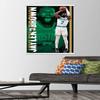 Trends International NBA Boston Celtics - Jaylen Brown 21 Wall Poster, 22.375" x 34", Premium Print and White Hanger Bundle view 2