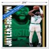 Trends International NBA Boston Celtics - Jaylen Brown 21 Wall Poster, 22.375" x 34", Premium Print and White Hanger Bundle view 3