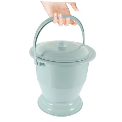 1pc 's Potty Bedside Commode Chamber Bucket Chairs for Outside Foldable Bidet Handheld Potty Toilet Portable Potty Pan Plastic Men and Women