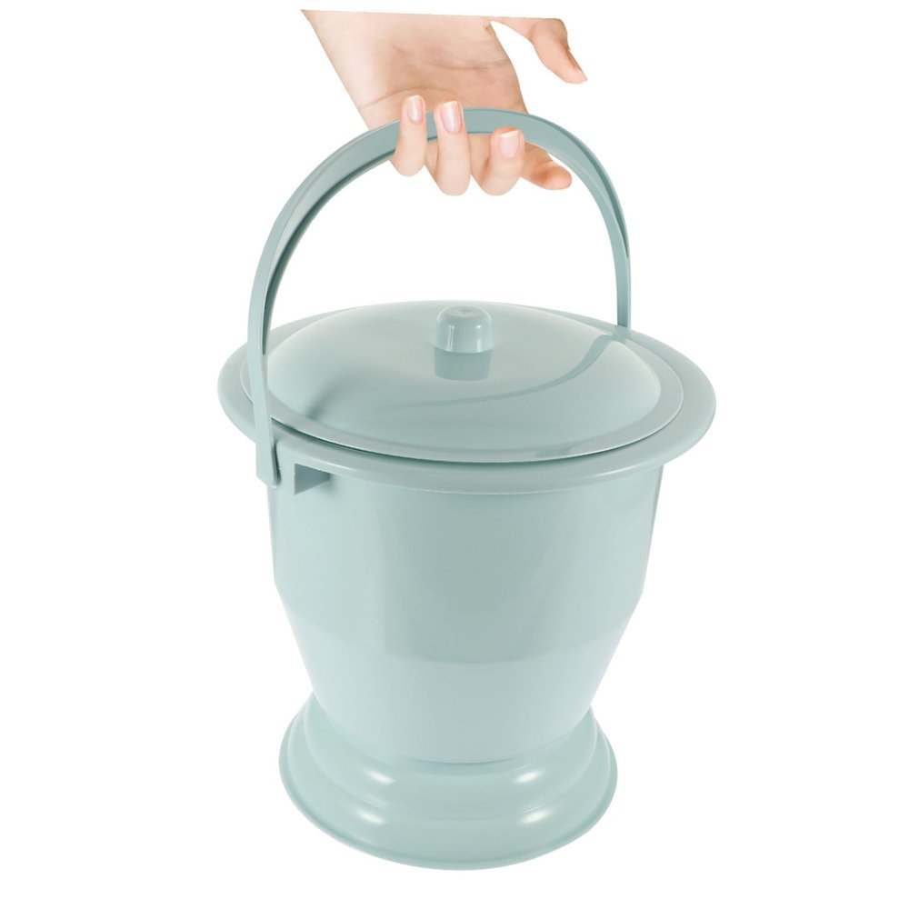 1pc 's Potty Bedside Commode Chamber Bucket Chairs for Outside Foldable Bidet Handheld Potty Toilet Portable Potty Pan Plastic Men and Women