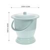 1pc 's Potty Bedside Commode Chamber Bucket Chairs for Outside Foldable Bidet Handheld Potty Toilet Portable Potty Pan Plastic Men and Women view 2