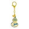 Fengshuibringluck Feng Shui Fengshui HuLu Double Crane Longevity Stay Healthy Amulet Keychain, Blue, 12.5*3.5cm/4.7*1.3in view 1