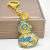 Fengshuibringluck Feng Shui Fengshui HuLu Double Crane Longevity Stay Healthy Amulet Keychain, Blue, 12.5*3.5cm/4.7*1.3in view 4