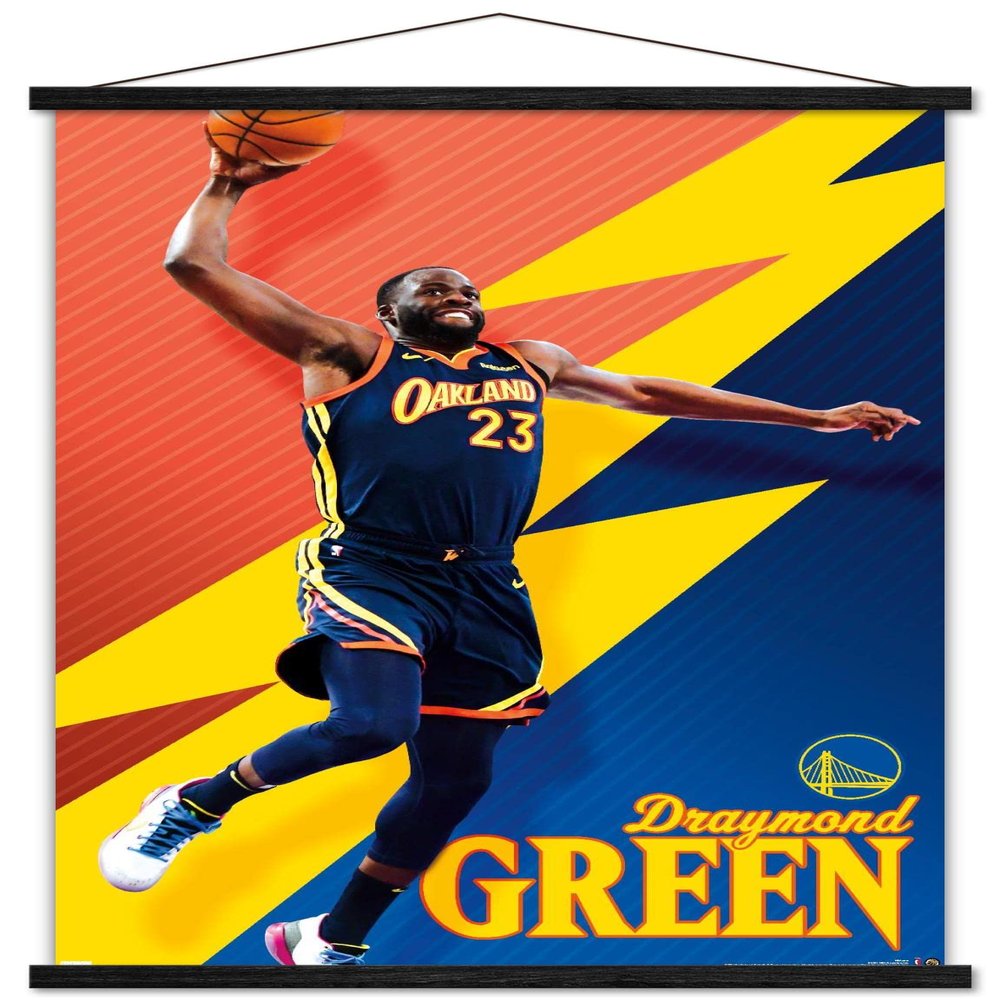 Trends International NBA Golden State Warriors - Draymond Green 21 Wall Poster, 22.375" x 34", Premium Print and Black Hanger Bundle