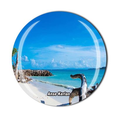 ANSE Kerlan Seychelles Fridge Magnet Crystal Tourist Souvenir Gift Collection Refrigerator Magnetic Sticker