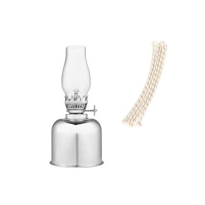 amanigo Mirror Kerosene Lamp Lantern 728 in Glass Oil Table Lights for Home Lighting Decoration Color Silver