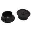 Stone Harbor Hardware Heavy-Duty Metal Pole Sockets, Fits Poles up to 1-3/8" Diameter, Matte Black view 4