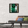 Trends International NBA Boston Celtics - Jaylen Brown 21 Wall Poster, 14.725" x 22.375", Black Framed Version view 2