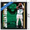 Trends International NBA Boston Celtics - Jaylen Brown 21 Wall Poster, 14.725" x 22.375", Black Framed Version view 3