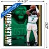 Trends International NBA Boston Celtics - Jaylen Brown 21 Wall Poster, 14.725" x 22.375", White Framed Version view 3