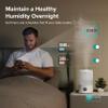 LEVOIT Smart Cool Mist Top Fill Humidifiers for Bedroom with Sensor, Auto Humidity Setting, APP & Voice Control, Essential Oil Diffuser, Ultra Quiet Operation, Super Easy Top Fill, 3L, White view 4