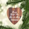 Designsify Christmas Tree Decoration, First Year As Mr & Mrs Simmons, Heart Ornament E, Gifts for Birthday Anniversary Valentines Mom Mothers Fathers Day Party, to Men Women Him Her Friend Mom view 2
