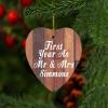 Designsify Christmas Tree Decoration, First Year As Mr & Mrs Simmons, Heart Ornament E, Gifts for Birthday Anniversary Valentines Mom Mothers Fathers Day Party, to Men Women Him Her Friend Mom view 3