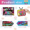 Chinco 20 Pieces 80s Photo Booth Props 80's Party Decorations Sign Back to 80s Retro Disco Photo Booth Props for 1980s Hippie Rock and Hip Hop Neon Throwback Adults Birthday Supplies Favors view 2