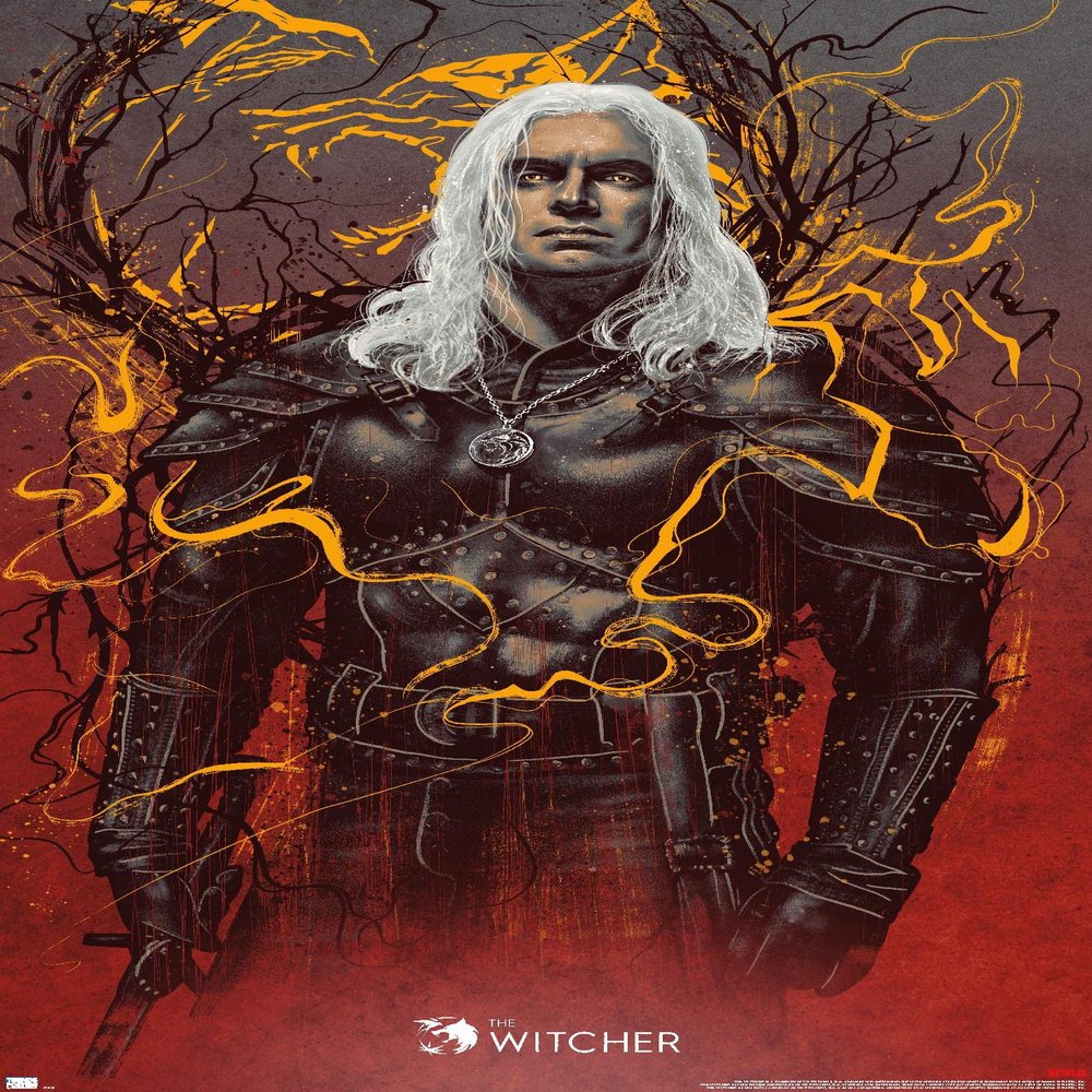 Trends International Netflix The Witcher Season 2 - Geralt of Rivia Wall Poster, 34L x 22.4W, Premium Unframed Version