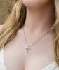 23rd Birthday Necklace Gift from Mom with Message Card for Daughter, to My Daughter 23rd Birthday Cross Dancing Necklace Gift view 3