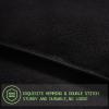 AMGUI King Comforter Set 3 Pieces - Goose Down Alternative with 2 Pillow Shams - Extra Thick - Soft and Comfortable - Machine Washable (King,Black) view 3