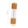 1pc Manual Pepper Mill and Thickness Practical Wood Ceramic Core for Cooking Camping and Bbq Design Packaging view 3