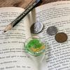 KIN-HEBI Real Four Leaf Clover Good Luck Pocket Token, Preserved, 1.25, Including Cutout Good Luck Word (DAD & Dried Flower) view 2