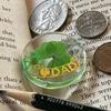 KIN-HEBI Real Four Leaf Clover Good Luck Pocket Token, Preserved, 1.25, Including Cutout Good Luck Word (DAD & Dried Flower) view 3