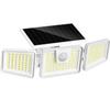 INCX Solar Motion Sensor Lights Outdoor, 3 Heads Security Lights Solar Powered, 156 LED Flood Light Motion Detected Spotlight for Garage Yard Entryways Patio, IP65 Waterproof, White, 1 Pack view 1