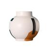 Ceramic Joe Geometry Hand-Painted Modern Style Ceramic Vase Handmade Home Living Room Dining Room Bedroom Art Ornaments Flower Arrangement Container (Medium 9in) view 1
