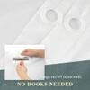 ABLUEN No Hook PEVA Shower Curtain or Liner - 8G Heavy Duty Frosted Bathroom Shower Curtain No Hooks Required, Waterproof Plastic & PVC Free, Standard Size 71 x 74, Frost view 3