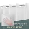 ABLUEN No Hook PEVA Shower Curtain or Liner - 8G Heavy Duty Frosted Bathroom Shower Curtain No Hooks Required, Waterproof Plastic & PVC Free, Standard Size 71 x 74, Frost view 4