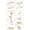 TYQXSH Bathroom Accessories Set, Bathroom Shelf, Towel Rack, Paper Holder, Toilet Brush Holder, Hooks (Color : Soap Basket) view 2