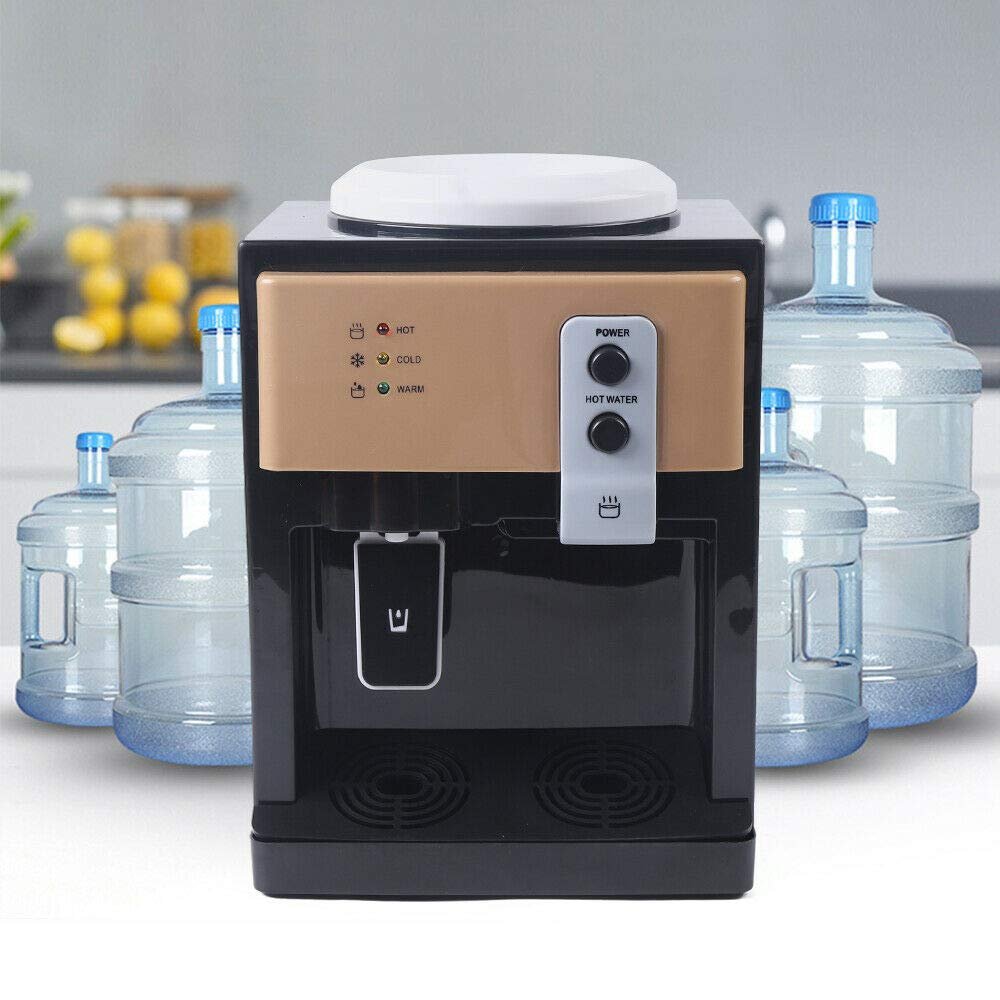 Water Dispenser Countertop Electric Free Standing Top Loading Hot & Cold Water Cooler Water Dispenser Auto Temperature Control Water Cooler Machine with Hot Cold for Home Office