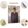 50 Most Famous Paintings - Rene Magritte - The Son of Man Poster Decorative Painting Canvas Wall Art Living Room Posters Bedroom Painting 20x30inch(50x75cm) view 2