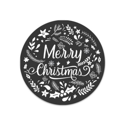Round Christmas Wreath Metal Sign Christmas Greeting Circular Christmas Decor Sign Wall Hanging Metal Art Home Decor for Room Farmhouse Yard Garden Winter Holiday New Year Gift