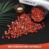 Orientrea 1.1lb Natural Red Jasper Crystal Chips-Red Jasper Healing Crystals Chips, Crushed Crystal Gemstones for Crafts, Beautiful Package for Gift view 2