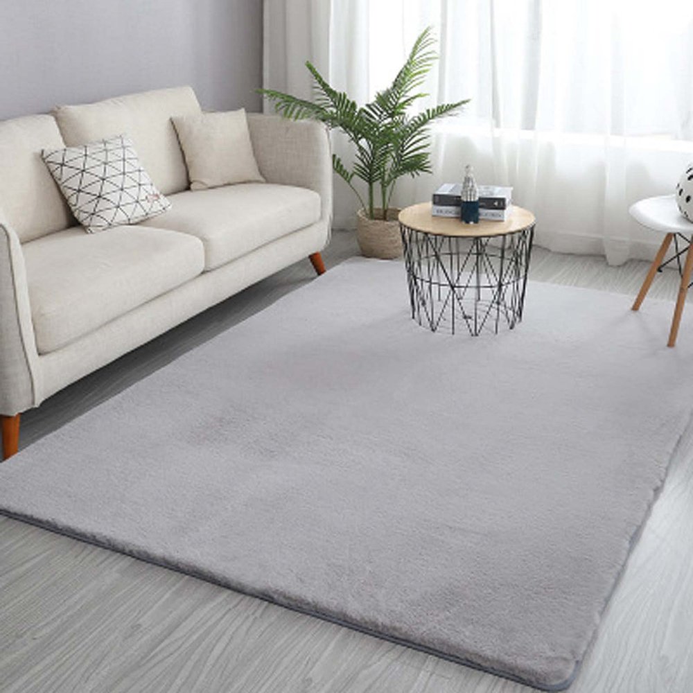 XYXH Area Rug Modern Soft 2x4ft, Shaggy Rugs Fluffy Carpets, Furry Rugs for Living Room Bedroom, Fuzzy Rugs for Nursery Dorm, Shag Area Rugs for Girls Boys Room (F 60x120cm)