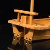 AIZYR Large Size 40-90cm/15-40 Wooden Sushi Tray Serving Boat Plate Sashimi Serving Platter for Restaurant or Catering Service,40cm/15.7in view 4