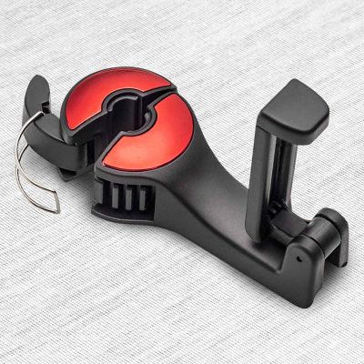 GUANG-K Car Headrest Hook, Two-in-one Car Seat Hook, Automatic Headrest, Wallet, Handbag Clip Organizer, Suitable for Universal Rear Headgear Hook with Mobile Phone Holder(Size:12cm,Color:C)