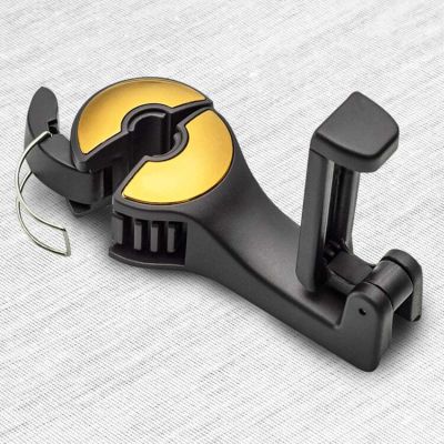 GUANG-K Car Headrest Hook, Two-in-one Car Seat Hook, Automatic Headrest, Wallet, Handbag Clip Organizer, Suitable for Universal Rear Headgear Hook with Mobile Phone Holder(Size:12cm,Color:D)