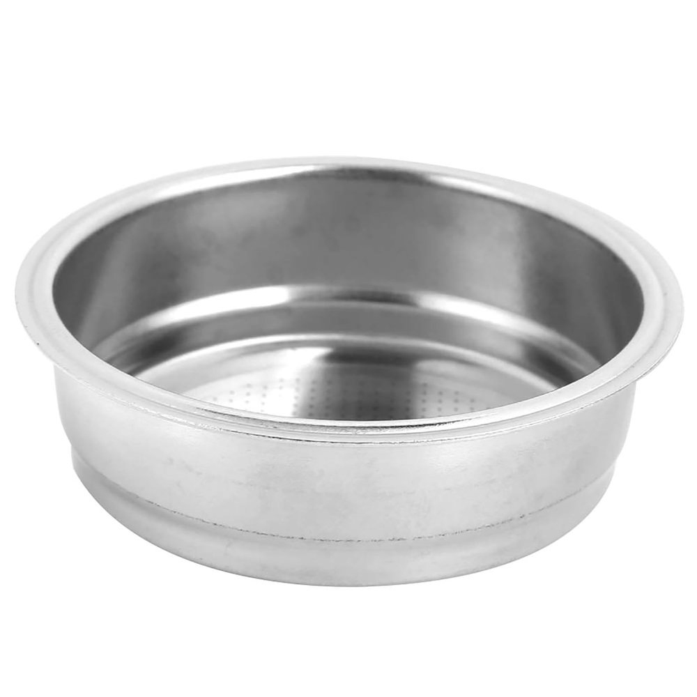 51mm Non Pressurized Filter, Coffee Machine Filter Basket, Stainless Steel Reusable Coffee Machine Strainer Bowl, Single Basket for De for Home Office