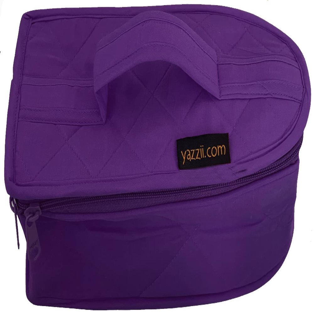 Yazzii Iron Storage Case - Iron Protective Cover - Travel Iron Holder with Handle & Zipper Closure - Iron Carrying Storage Bag - Dustproof & Easy to Carry Purple