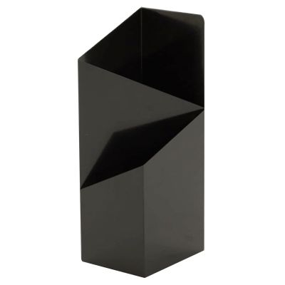LHRUI Umbrella Holder Irregular Metal Umbrella Stand with Removable Water Tray, Modern Geometric Wall Paper Holder, Umbrella Organizer for Home Apartment Office Foyer (Color : Black)