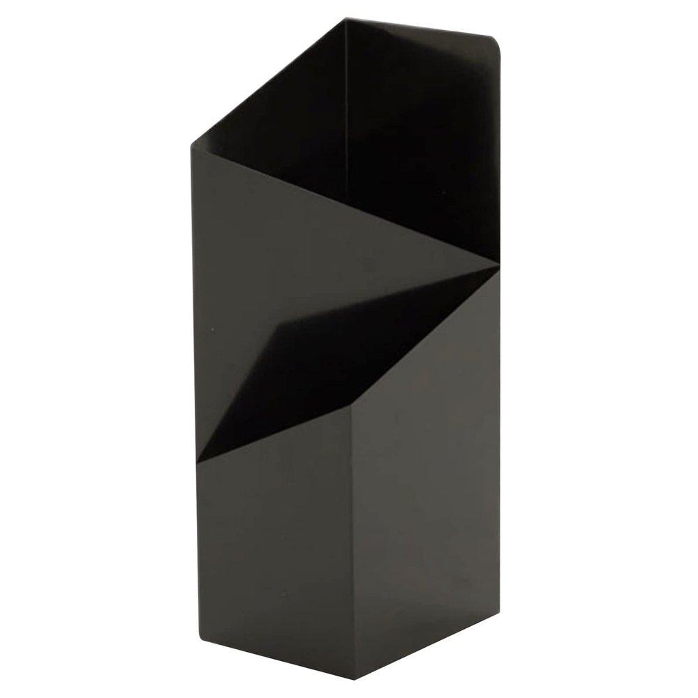 LHRUI Umbrella Holder Irregular Metal Umbrella Stand with Removable Water Tray, Modern Geometric Wall Paper Holder, Umbrella Organizer for Home Apartment Office Foyer (Color : Black)