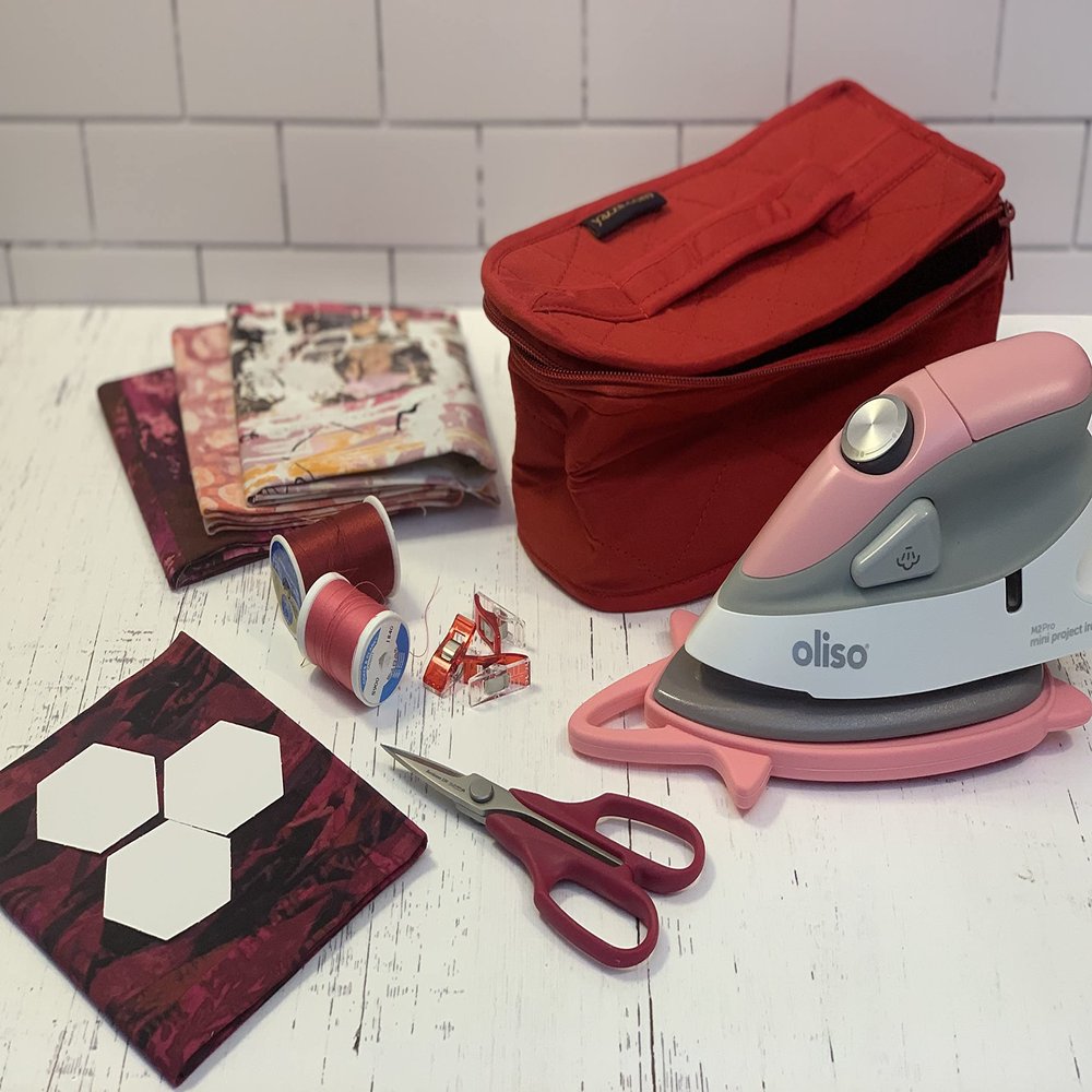 Yazzii Iron Storage Case - Iron Protective Cover - Travel Iron Holder with Handle & Zipper Closure - Iron Carrying Storage Bag - Dustproof & Easy to Carry Red