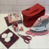 Yazzii Iron Storage Case - Iron Protective Cover - Travel Iron Holder with Handle & Zipper Closure - Iron Carrying Storage Bag - Dustproof & Easy to Carry Red view 1