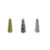 FC Young Glitter Ball Cone Tree Tabletop Decor Indoor Christmas Decor - Total Qty: 1 view 1