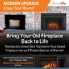 SimpliFire 30-Inch Built-in Electric Fireplace with Mission Door Front (SF-INS30-FT-MISSION-30) view 2