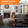 SimpliFire 30-Inch Built-in Electric Fireplace with Mission Door Front (SF-INS30-FT-MISSION-30) view 3
