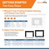 SimpliFire 30-Inch Built-in Electric Fireplace with Mission Door Front (SF-INS30-FT-MISSION-30) view 4