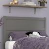 AFI, NoHo Solid Wood Panel Headboard, Full, Grey view 2